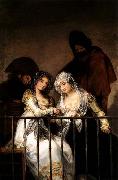 Francisco de goya y Lucientes Majas on Balcony Germany oil painting reproduction
